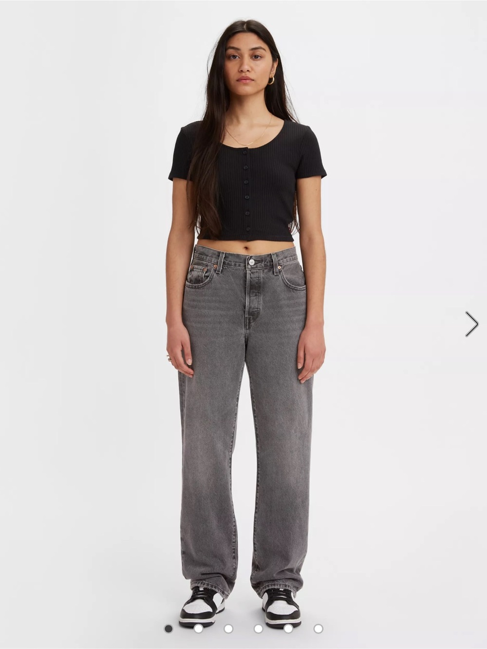 Levi's Women's 501 '90s Jeans in Black (Firestarter)